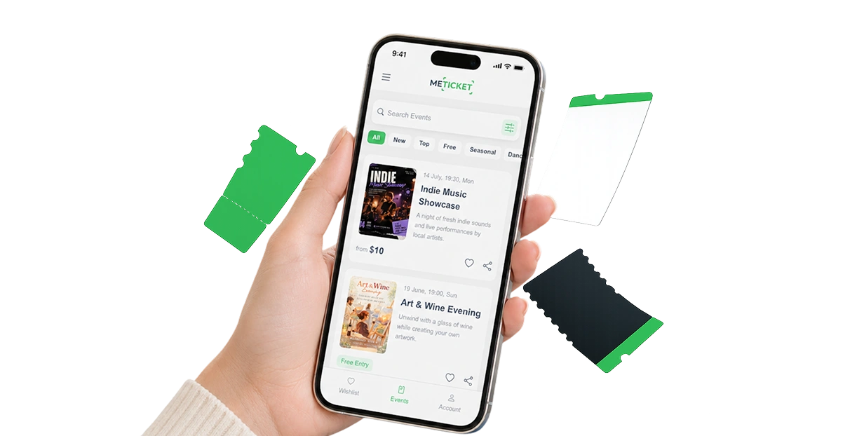 phone with opened app